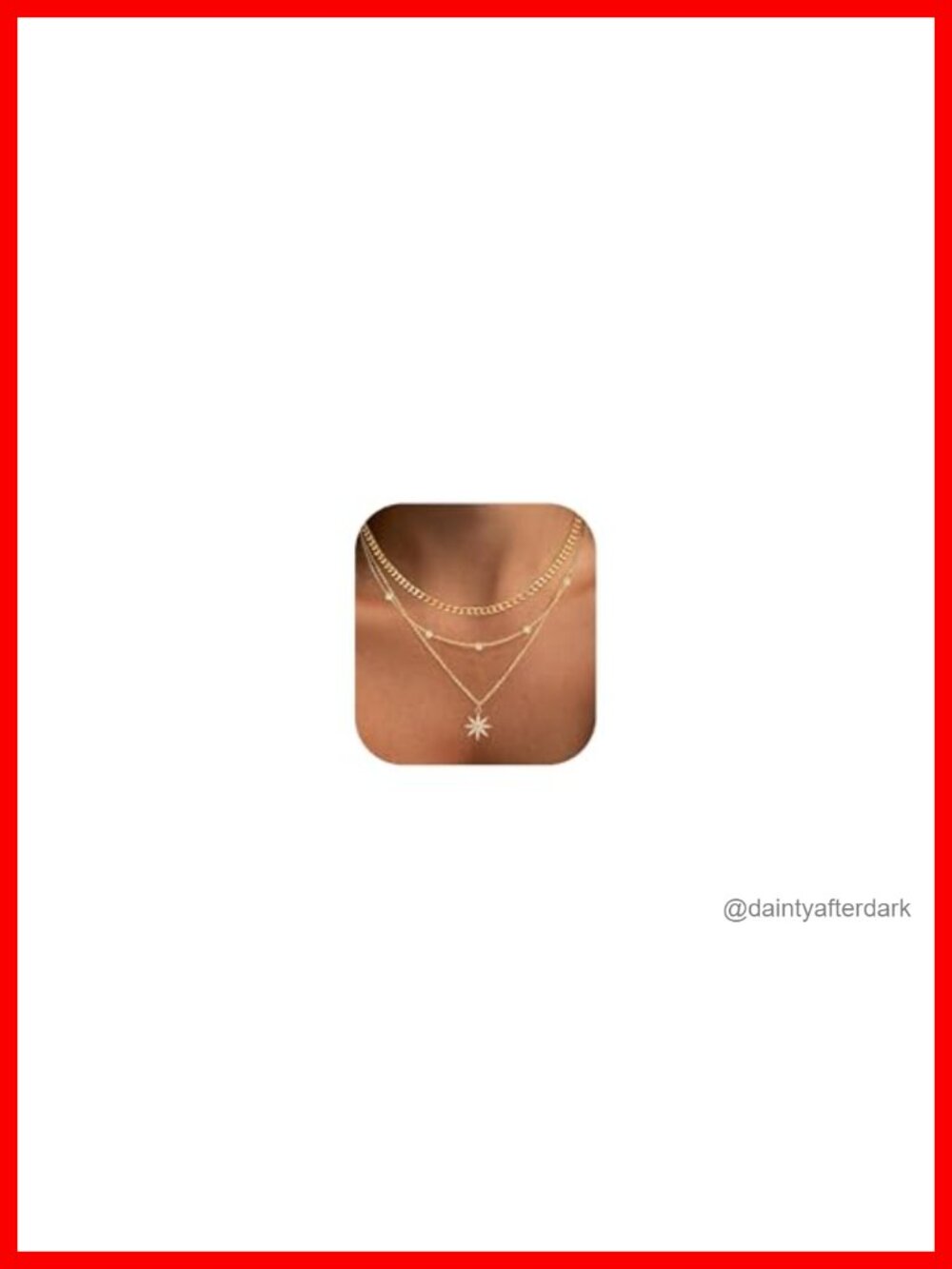 14K Gold Plated Layered Necklace Set for Women Dainty Chain Gold Necklace Stack